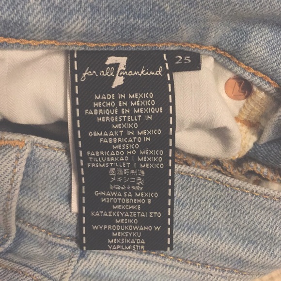 NWT 7 for all Mankind Luxe Vintage High Waist Jeans S 25 - Picture 12 of 14